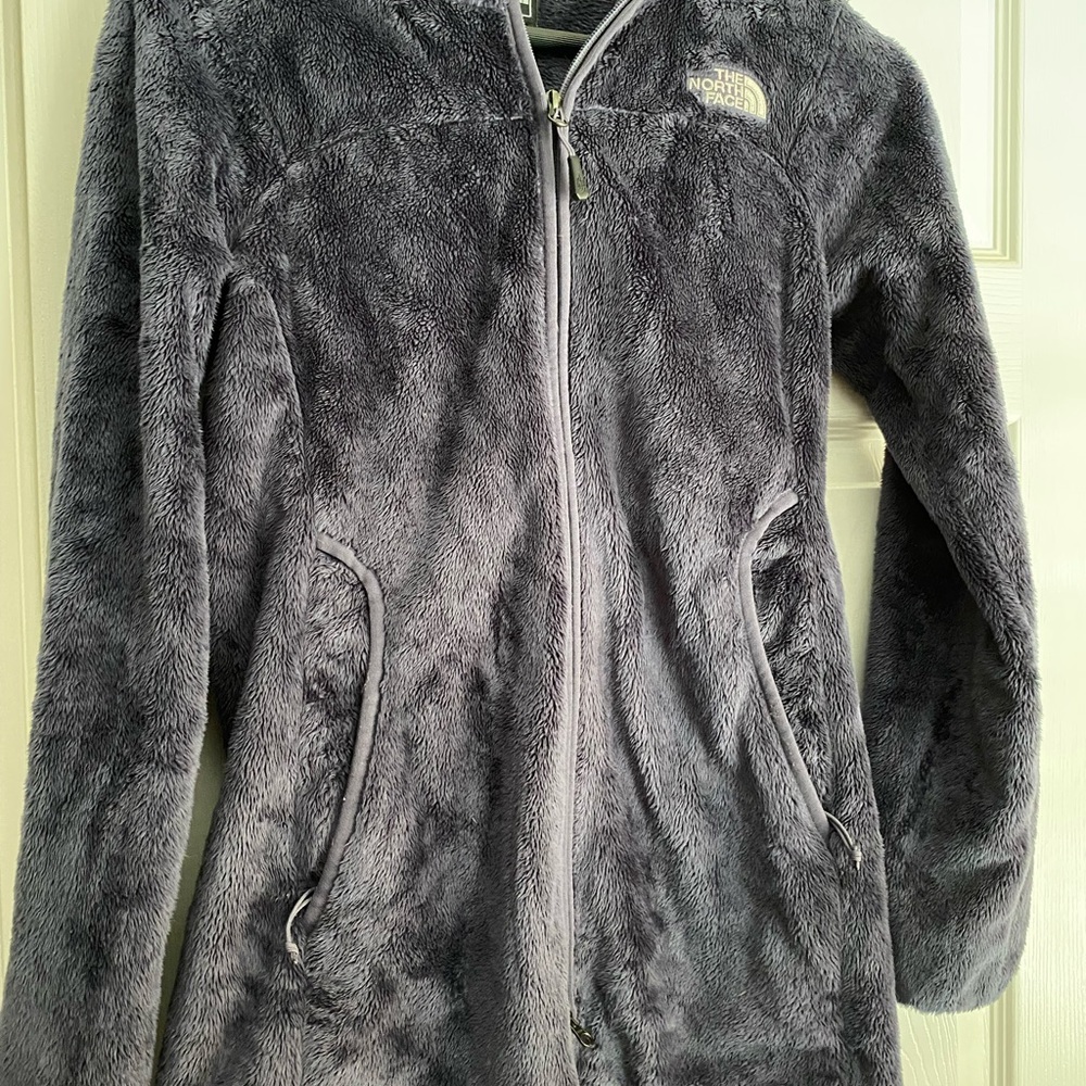 North Face hooded fleece zip up